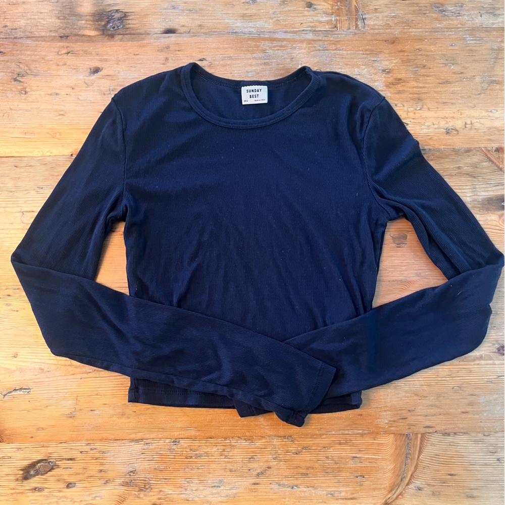 Sunday Best bliss cropped longsleeve Cropped crewneck longsleeve